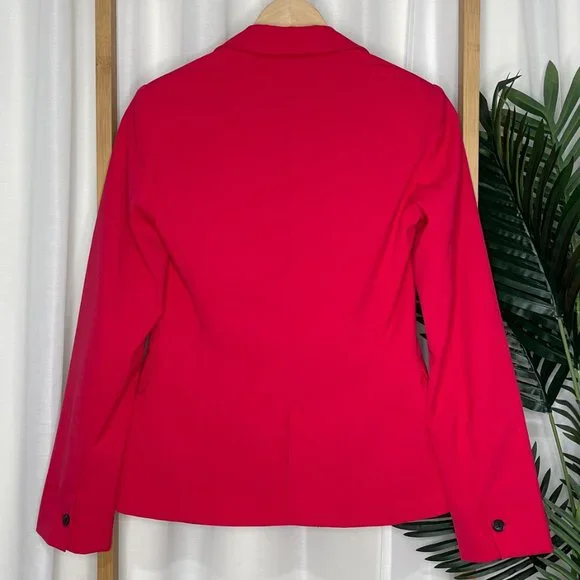 SOLD Zara Pink Relaxed Straight Blazer Jacket Size 4-6 - Picture 3 of 10